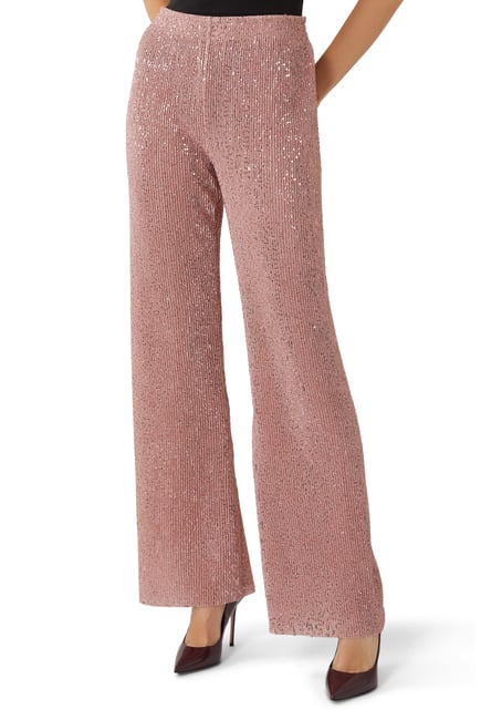 Markus Sequin-Embellished Jersey pants